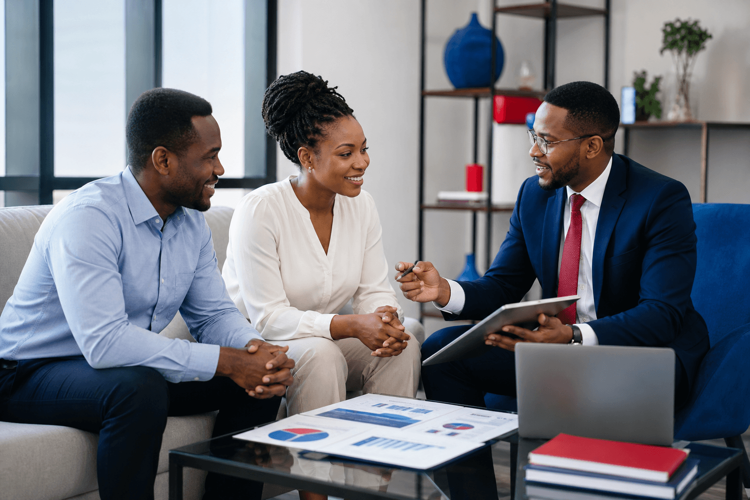 Investors discussing Apollo Balanced Fund portfolio diversification