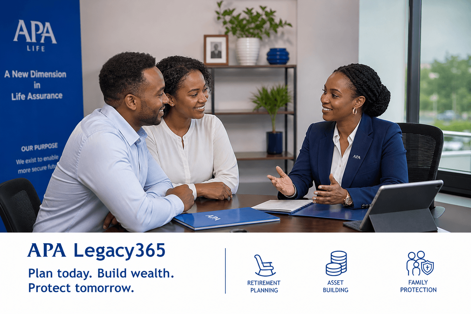 Professional planning wealth and legacy with APA Life advisor