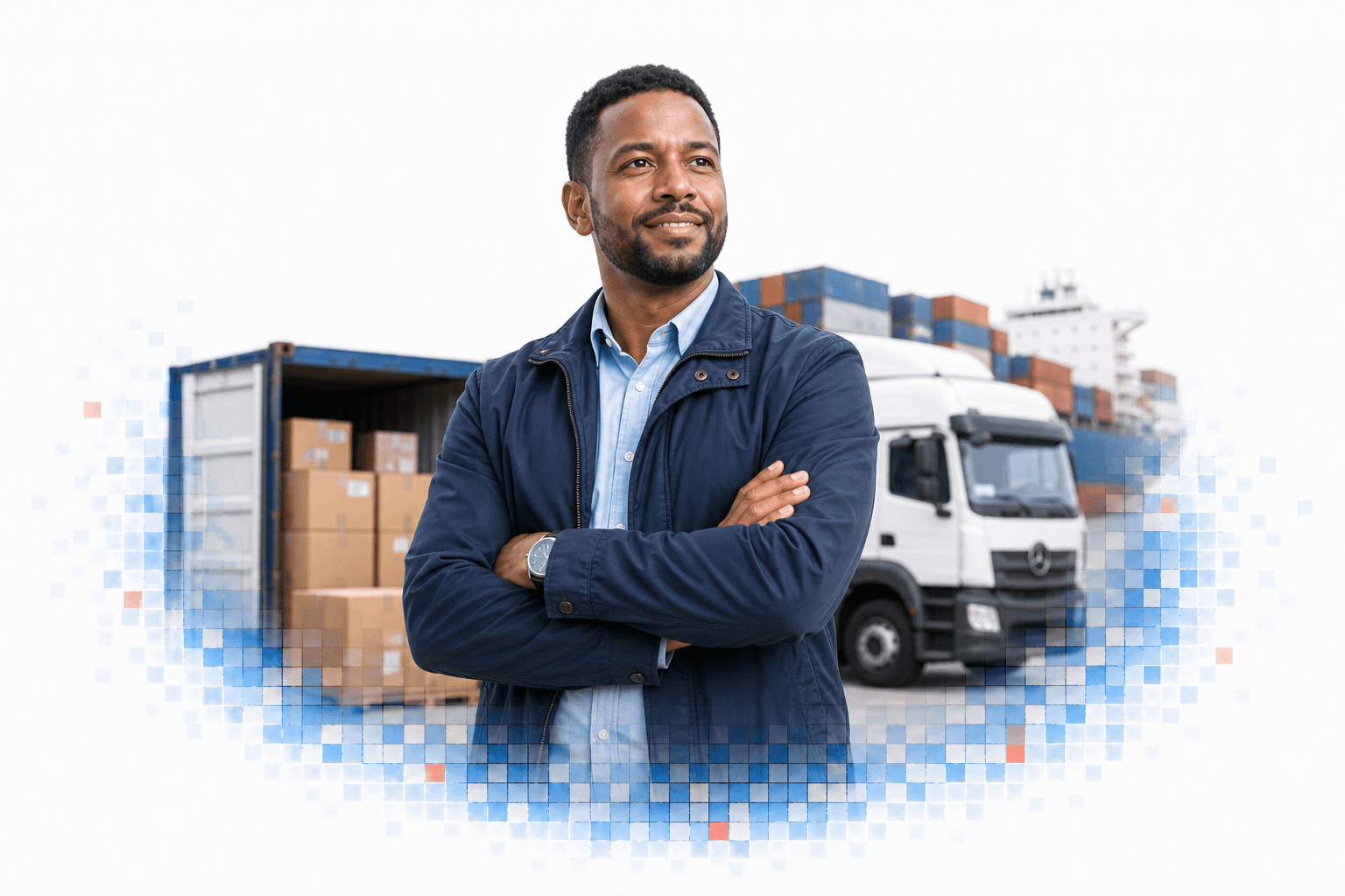 Logistics professional protected by APA transit insurance