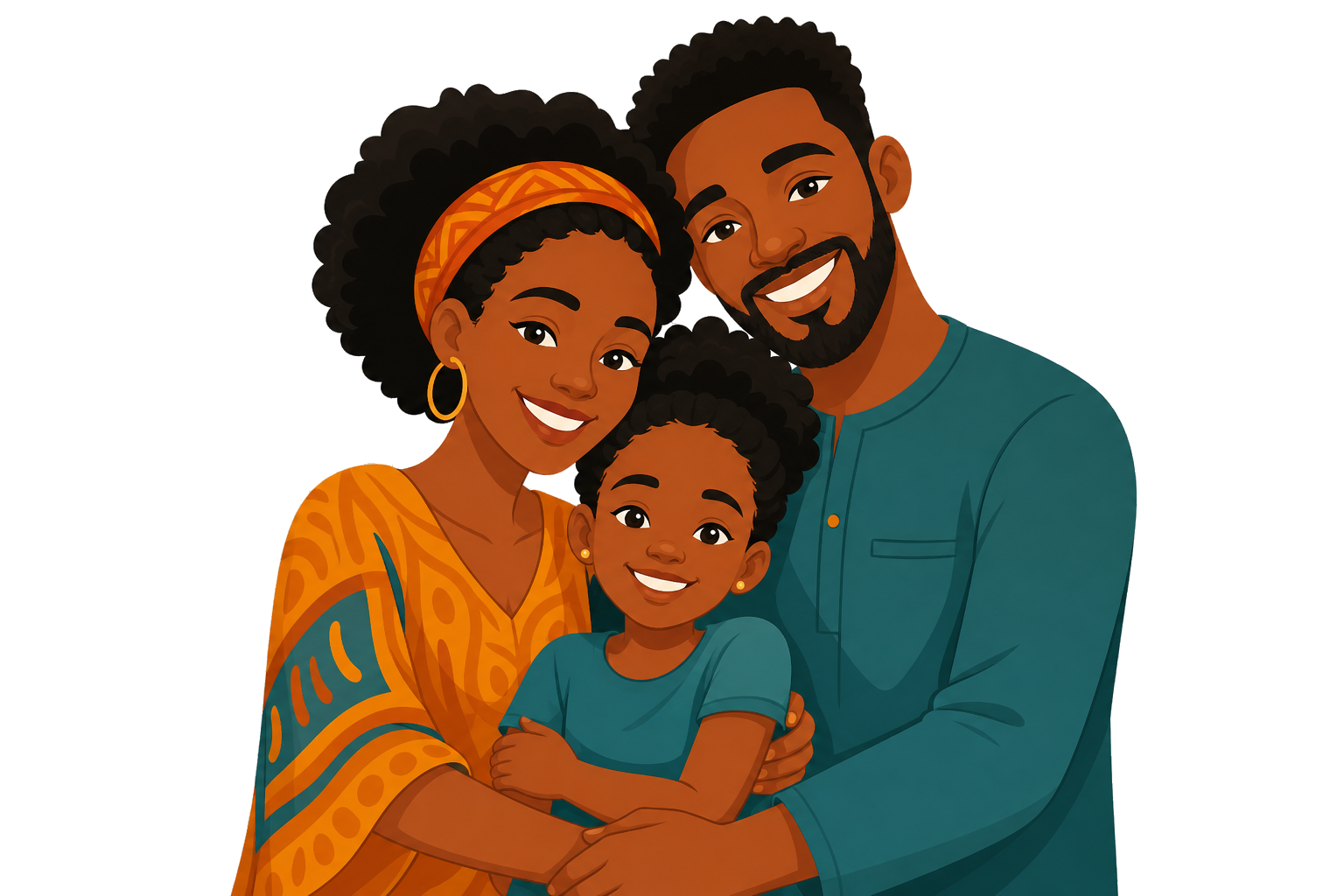 Family protected under APA Shield illustration